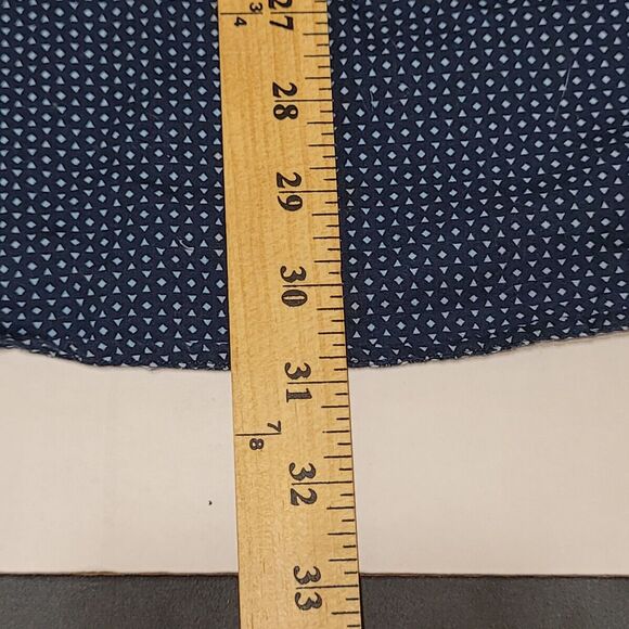 Beverly Hills Polo Club Button Up Shirt Mens XL Blue Pattern Long Sleeve - Picture 12 of 15